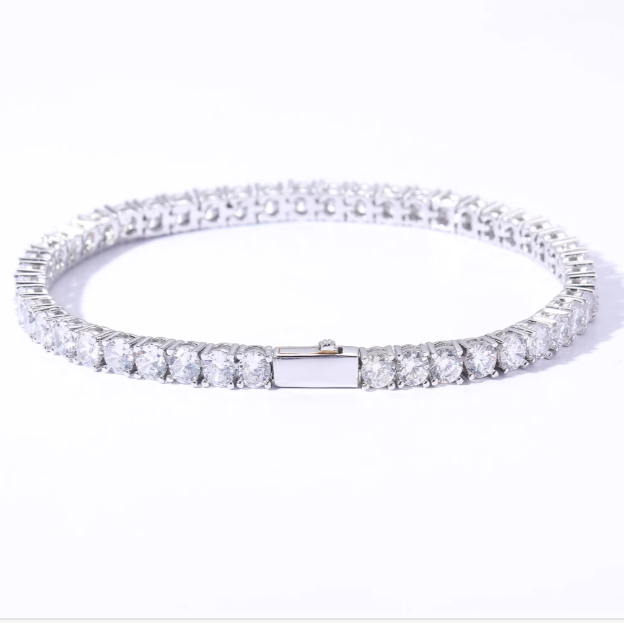 TENNISBOY ARMBAND. - 5MM WEIßGOLD