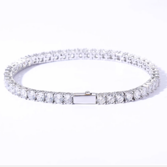 TENNISBOY ARMBAND. - 5MM WEIßGOLD