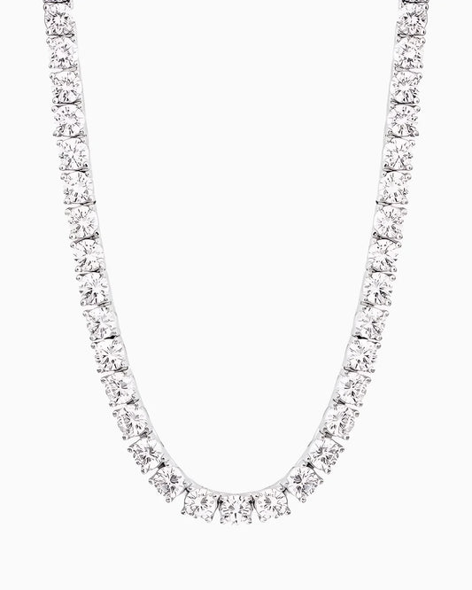 ICE BREAKER KETTE. - 5MM WEISSGOLD